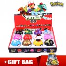 Pokemon 12 pcs Poke Ball Figurine Toys + gift bag