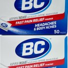 (2 Pack ) BC HEADACHE & BODY ACHE POWDER FAST PAIN RELIEF