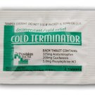 50 Cold Terminator Max Pills Tablets First Aid Emergency Survival Refill Kits