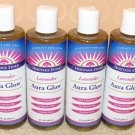 4x HERITAGE STORE Lavender AURA GLOW Skin Nourish Body & Massage & Bath Oil