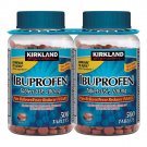 2 PACK Kirkland Signature Ibuprofen, 200 mg. 500 Tabs Pain Relief / Fever Reducer