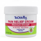 TriDerma MD Topical Pain Relief, Lidocaine/Menthol Cream
