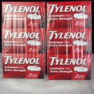 6 Packs Tylenol Extra Strength 500mg 50 each 300 Caplets Total