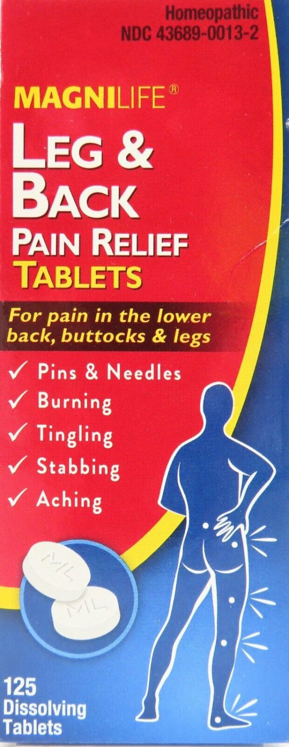 New MagniLife Leg & Back Pain Relief, 125 Dissolving Tablets