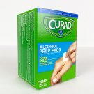 Curad Alcohol Prep Pads Thick 2-ply Swabs Wipes  ( 1 box )