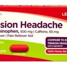 Leader Tension Headache Acetaminophen 500mg Pain Reliever Aid Caplets 100 Count
