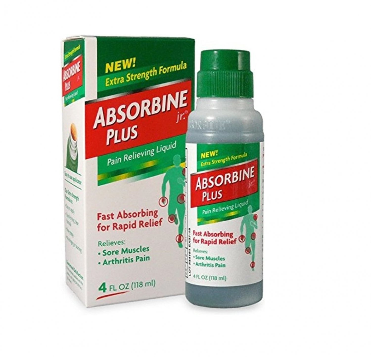 Absorbine Jr Plus Pain Relieving Liquid - 4 oz, Pack of 2
