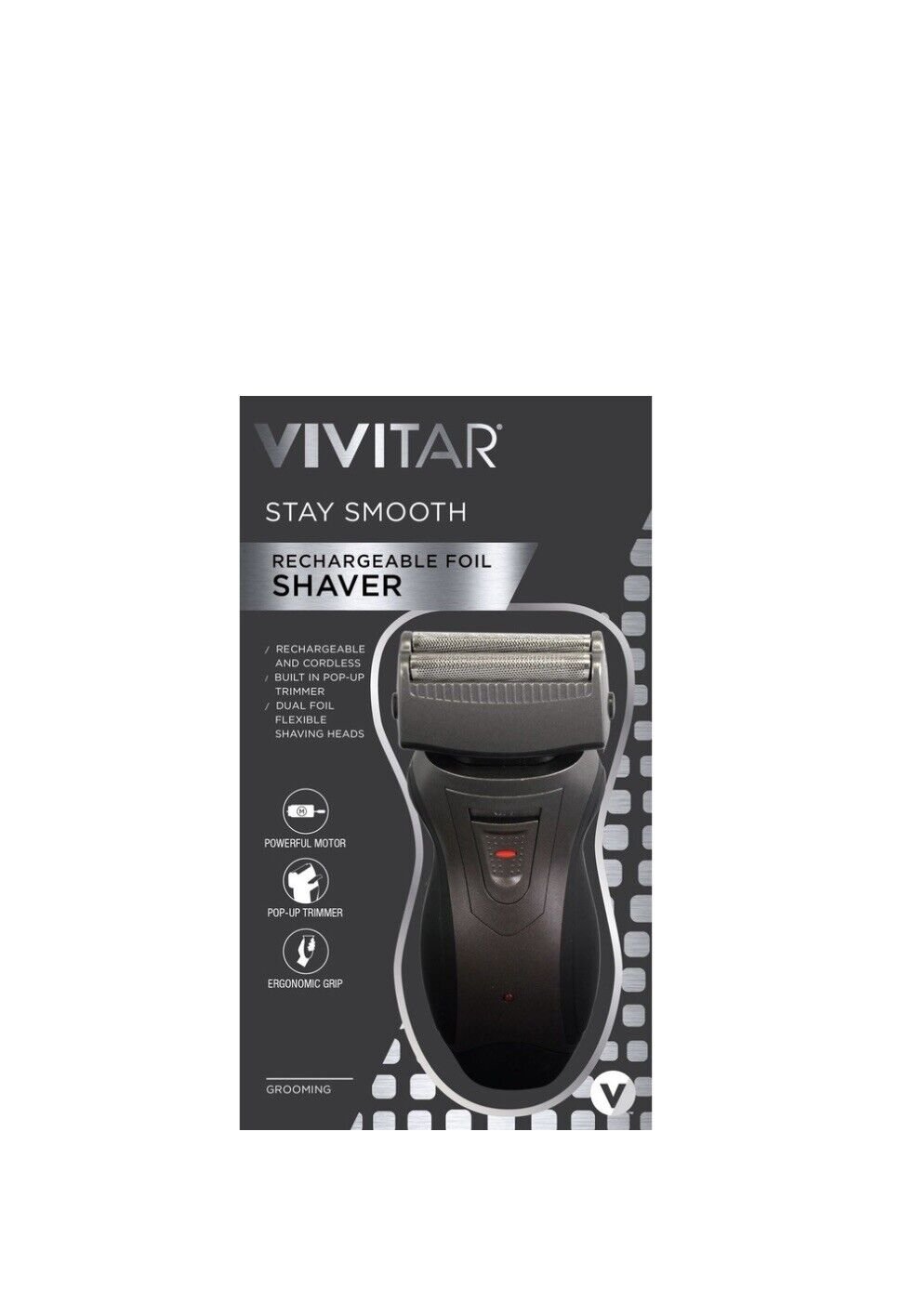 Vivitar Rechargeable Foil Shaver One Size Black