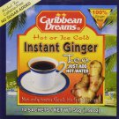 Caribbean Dreams Instant Ginger Tea Un-Sweetened 14 Sachets jamaican ginger X 3