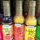Grace Assorted Pepper  sauce Set 5 Great Flavors Free Shipping