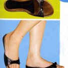 NLS-CLE Black Low Heeled Sandals