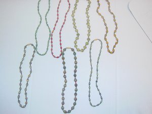 Handmade Paper Bead Necklaces- Short