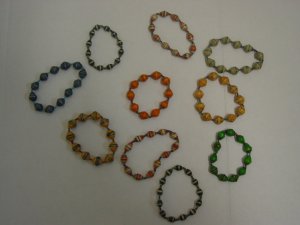 Handmade Paper Beads Bracelets