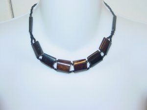 Handmade Ebony Choker- Bronze