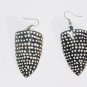Hand Painted Shell Earrings- Peahen