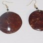 Handmade Coconut Earrings- Round