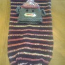 Custom Knit Sock Monkey Baby Hat & Cocoon Set