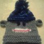 Custom Knit Sock Monkey Baby Hat