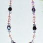 Angel Wing Necklace with Glass Beads