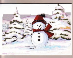 Smiling Snowman Greeting Card