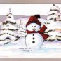 Smiling Snowman Greeting Card