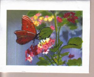Handpainted Butterflies and Flowers Notecards