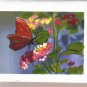 Handpainted Butterflies and Flowers Notecards