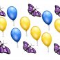 Butterflies and Balloons Flying
