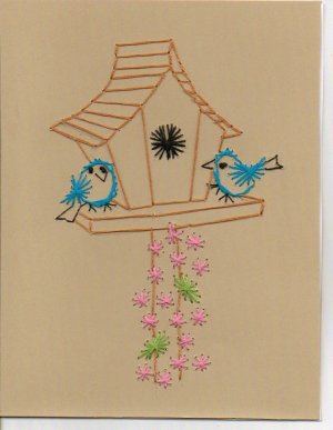 Crafty Bird House Greeting Cards