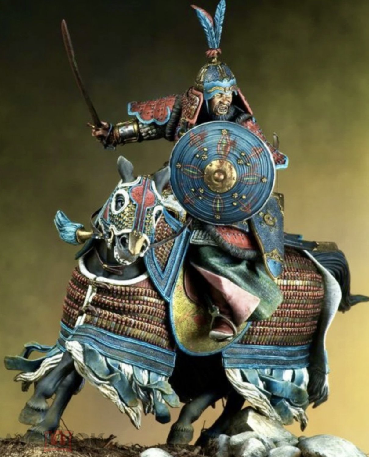 Tin toy soldier 90 mm.Superb Elite Luxury Painting.