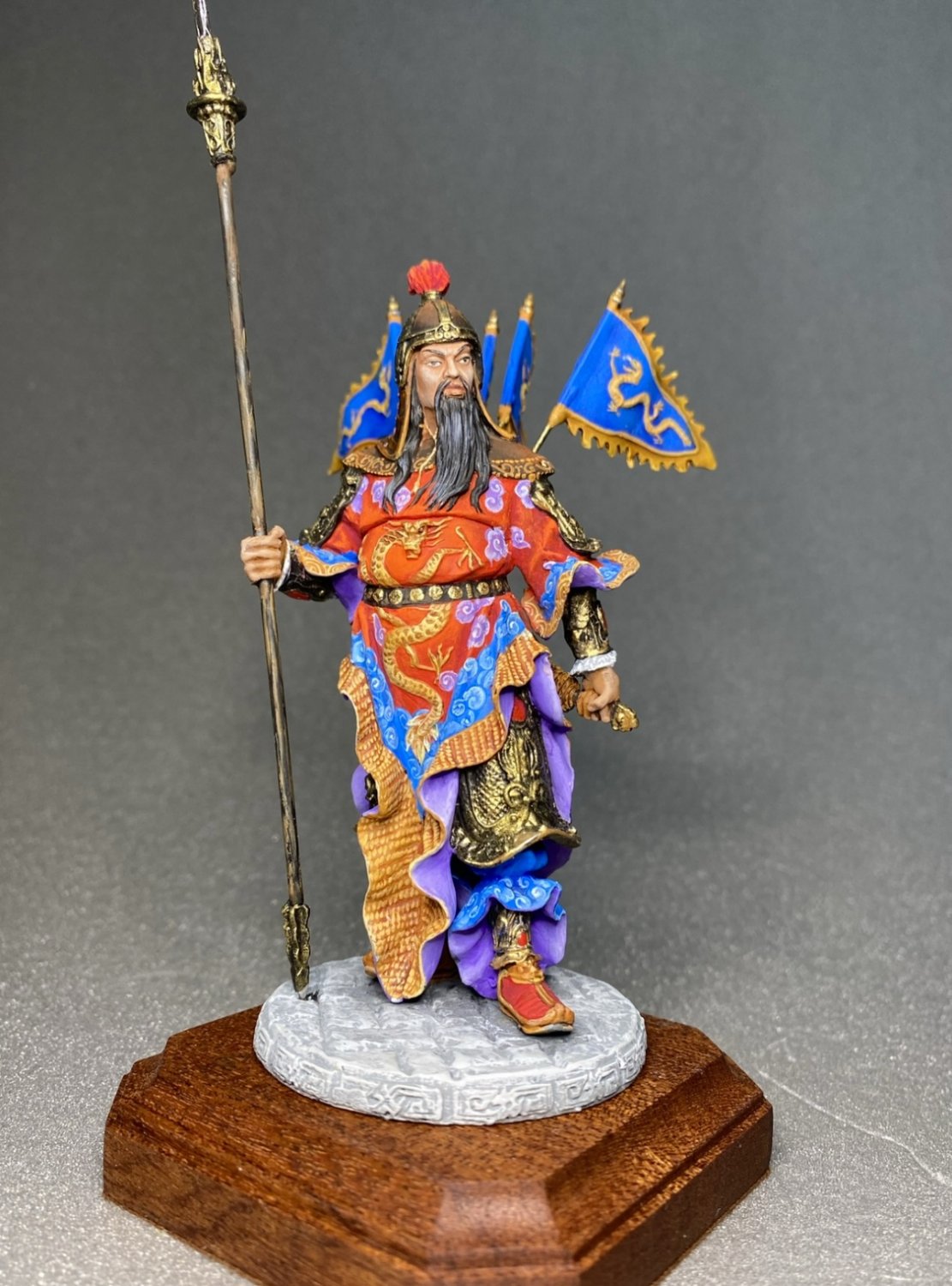 Tin toy soldier 90 mm.Superb Elite Luxury Painting.