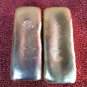 2 Lbs Hand Poured Brass Ingots Bullion Bars