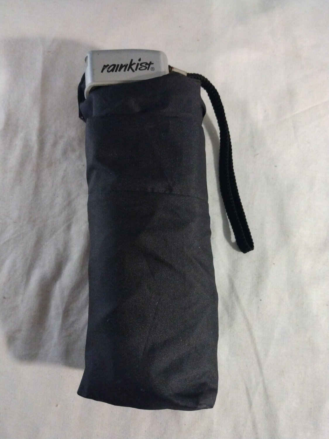 Rainkist Semi-Automatic Folding Umbrella with storage pouch, Black 34"