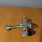 Vintage 1930s AC Williams Cast Iron Silver Military Aircraft Airplane
