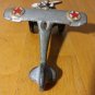 Vintage 1930s AC Williams Cast Iron Silver Military Aircraft Airplane