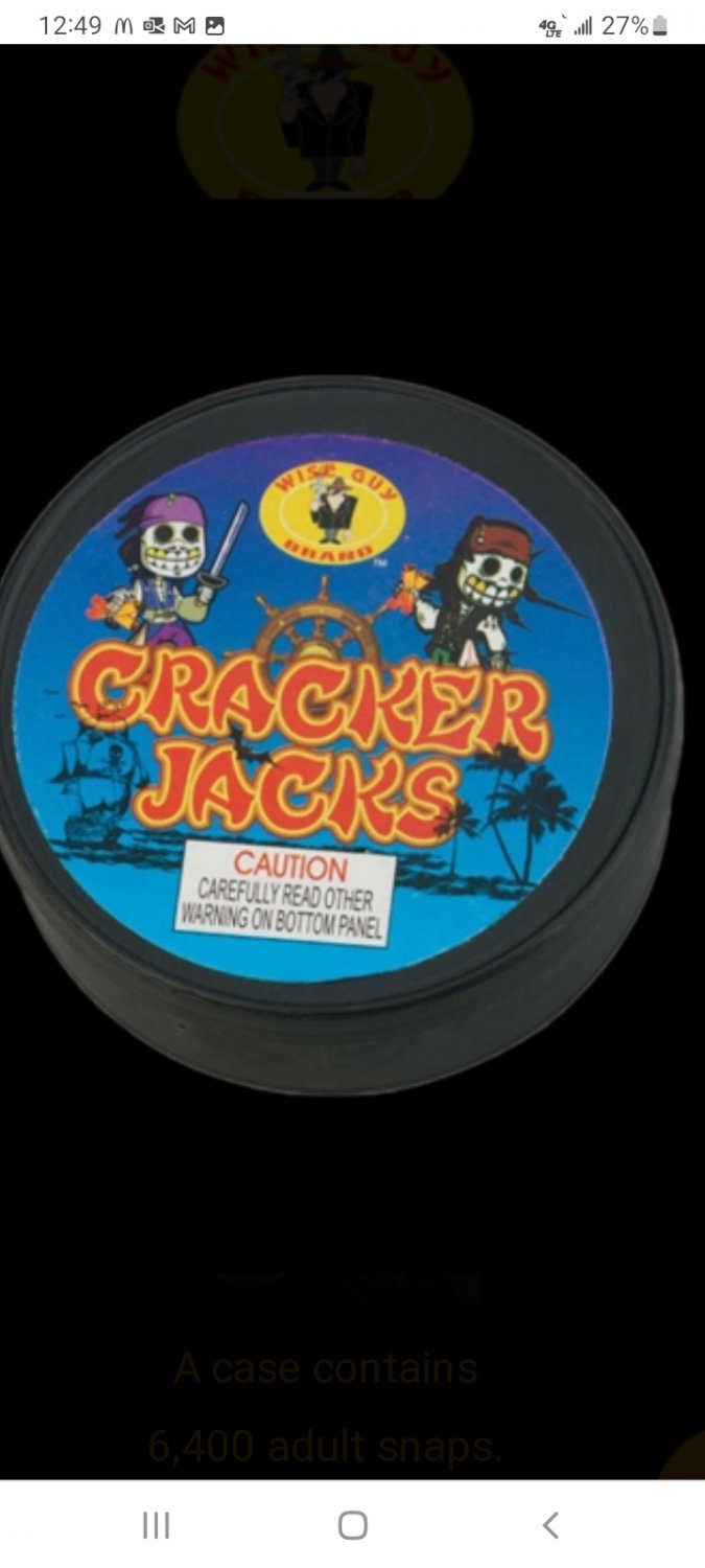 CRACKER JACKS SPECIAL!! 10 CANISTER ADULT SNAPS 20CT