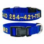 Durable Personalized Custom Embroidered Nylon Dog Collar Adjustable Name number
