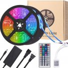 32ft LED Strip Lights Remote Control Bedroom Waterproof for Indoor Outdoor Use