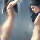 Two Women Showering Together