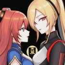 Anime Blonde and Brunette Women