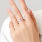 Modian 925 sterling silver ring Heart Rainbow Colour Enamel gift Ring For Women Cocktail Party Charm