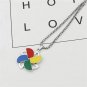Rotating movable Necklace Multicolor small windmill pendant personalized hip-hop jewelry