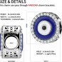 925 Sterling Silver Blue Evil Eye Charms Bracelets With Enamel & Clear CZ Charm Beaded Jewelry