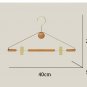 Creative Solid Wood Pants wardrobe Hangers with Belt Clip, Vintage Skirt Hangers, Clothes Hanger