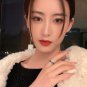Black Lace Ring Women's 100%-S925 Sterling Silver Women's Jewelry Party Birthday Gift