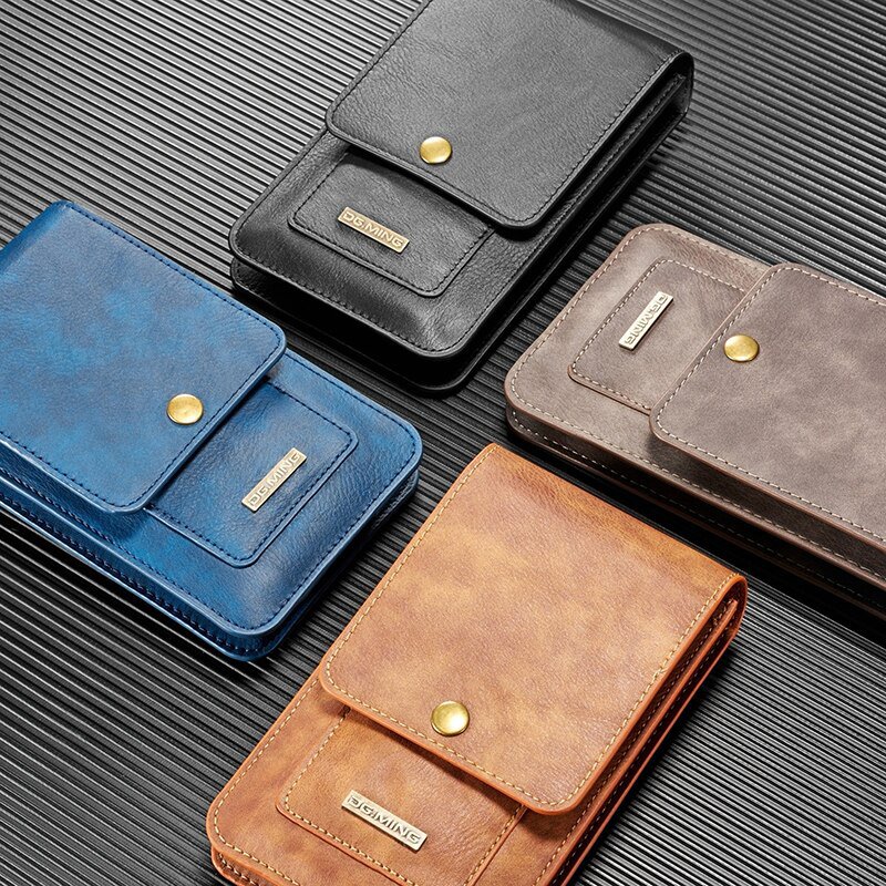 PU Leather Case Phone Bag Pouch for fit for most cell phones, Plus Card Slot Wallet