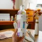 Glass Water Bottle With PU Cup Holder water, Milk, Juice Portable Leakproof Bottle