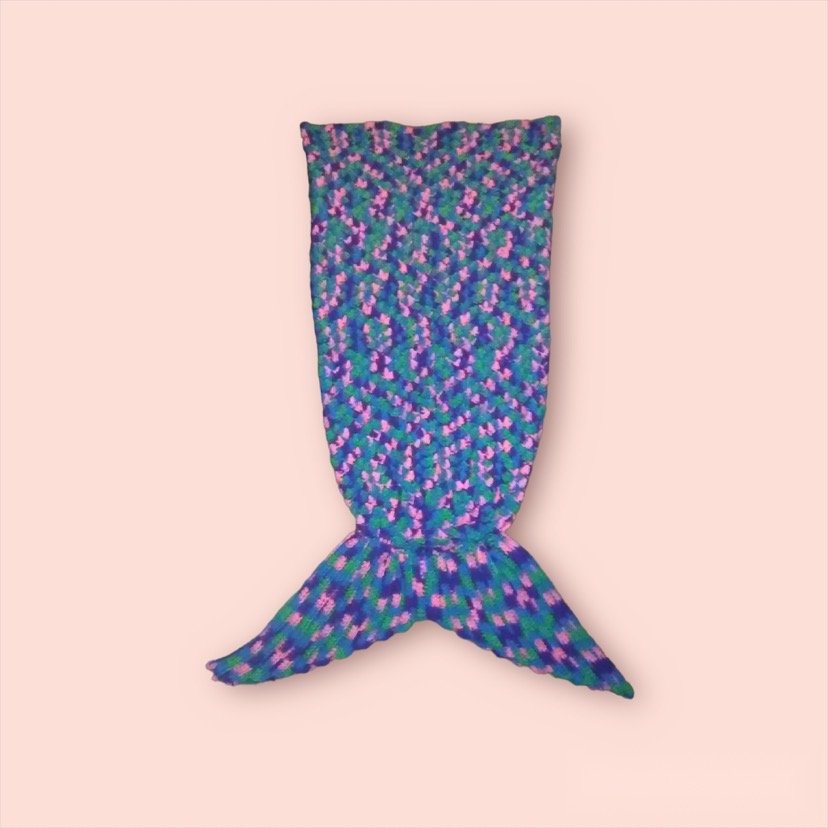 Mermaid tail blanket