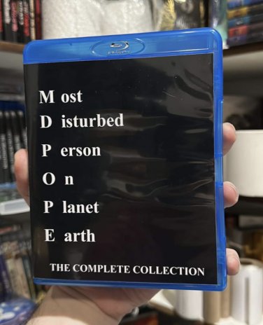 Endless Sky Graphics - This is a DVD case that someone asked me to design  for their copy of MDPOPE - Most Disturbed Person On Planet Earth: The Movie.  This super underground