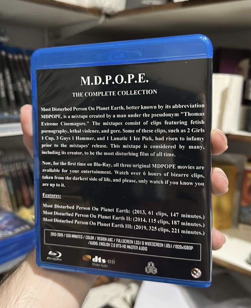 BLURAY MDPOPE with Surprise Deluxe Packaging! Reg. Free Most